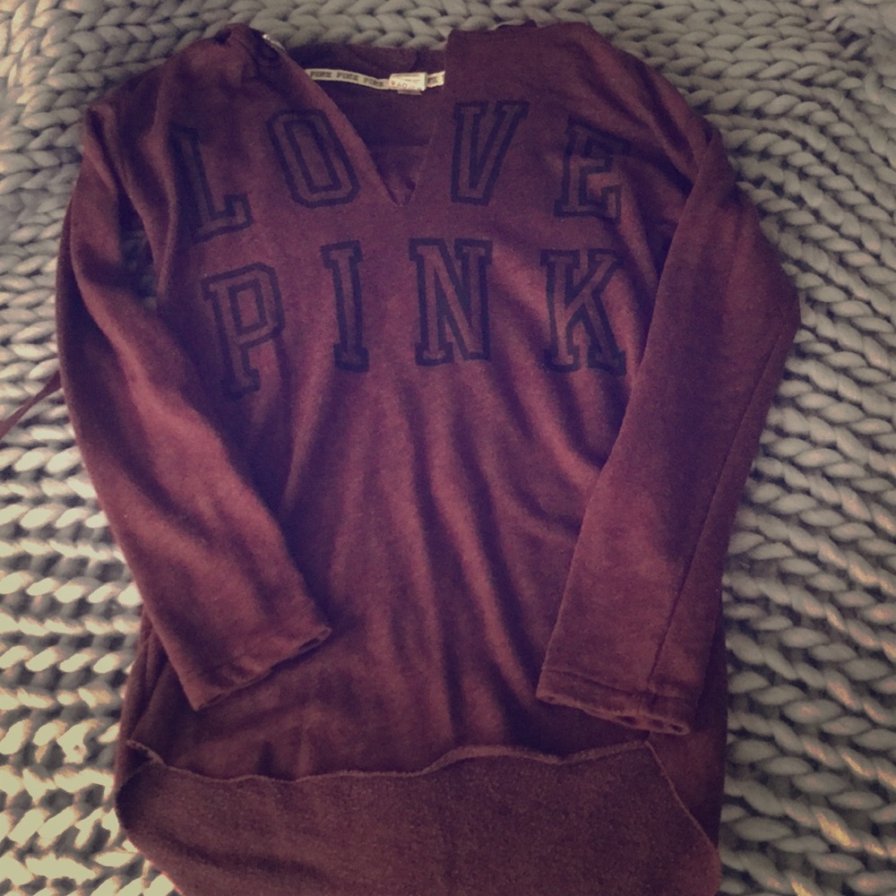 PINK maroon sweatshirt